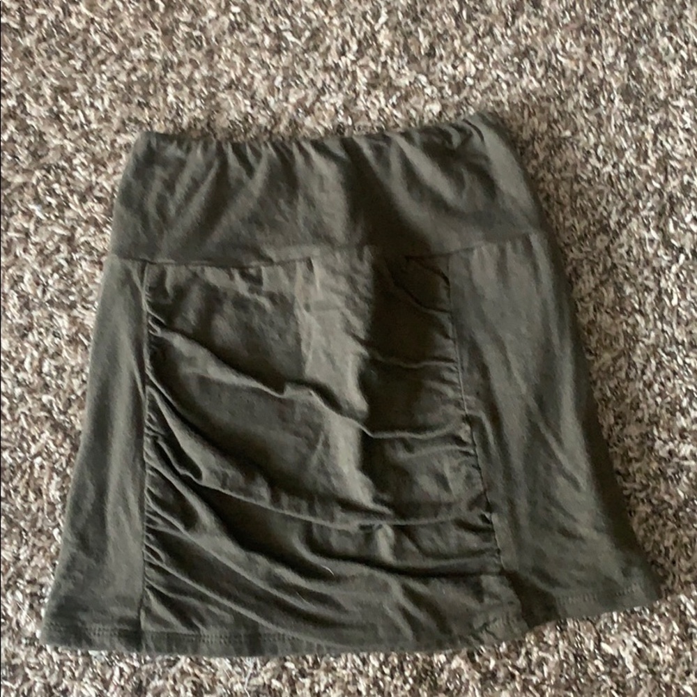Army green skirt from Free People, good condition